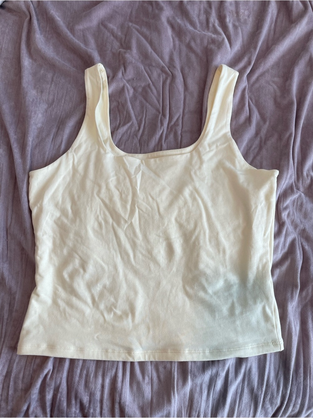 Old Navy Light Butter Yellow Cropped Tank